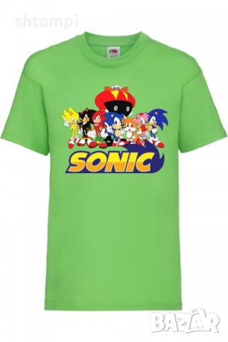 Детска тениска Sonic and friends 002,Соник,Игра,Изненада,Подарък,Празник,Повод, снимка 3 - Детски тениски и потници - 37434989