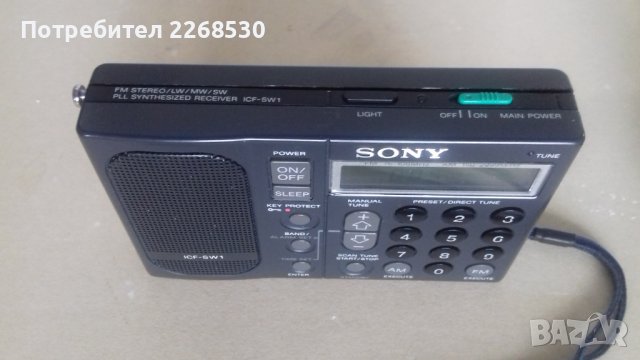 Sony ICF-SW1, снимка 6 - Радиокасетофони, транзистори - 44479625