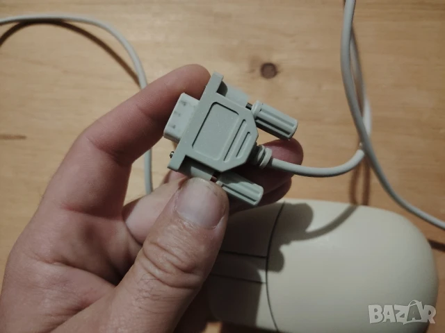 Ретро стара мишка с топче и сериен порт , снимка 6 - Клавиатури и мишки - 51410015