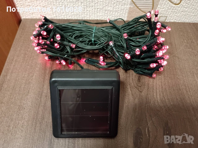 Герлянд със червени лампички със соларен панел., снимка 8 - Соларни лампи - 54185492