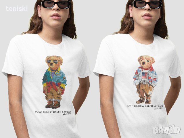 Тениска Ralph Lauren Polo Bear принт Дамски и детски, снимка 3 - Тениски - 32144573