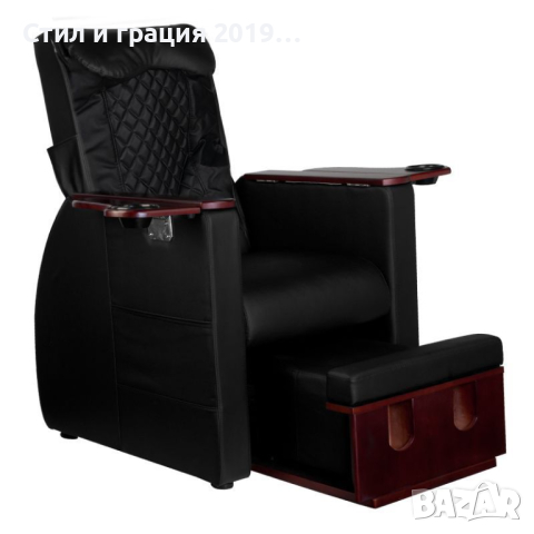 Стол за педикюр Azzurro 101 с масаж - бежово/черно, снимка 1 - Педикюр и маникюр - 44532270