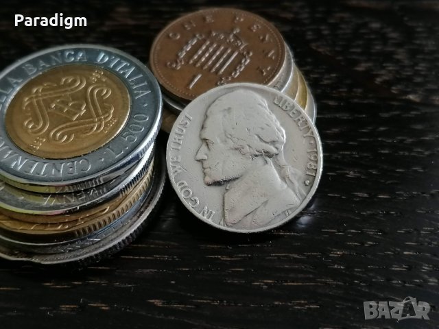 Монета - САЩ - 5 цента | 1981г., снимка 2 - Нумизматика и бонистика - 31888029