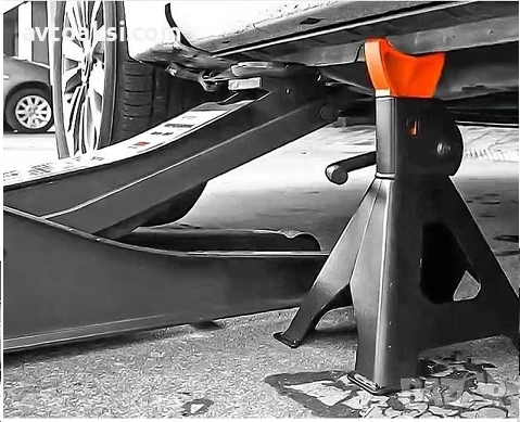 Комплект от 2 опорни крика за автомобилен крик с предпазител 2T/3T, снимка 3 - Аксесоари и консумативи - 50479195