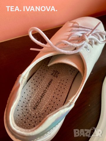 Дамски бели обувки от естествена кожа, снимка 3 - Дамски ежедневни обувки - 44213421
