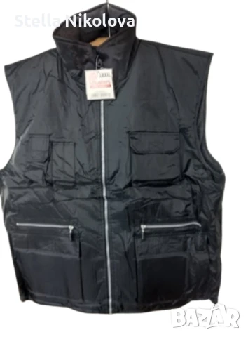 Работен елек, BUSTERS, непромокаем полиестер, полар,черен