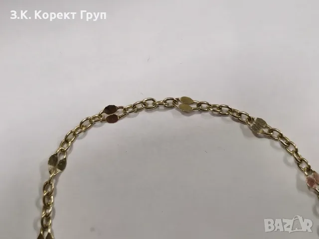 Златна гривна 14К / 2,13 гр., снимка 3 - Гривни - 55782560