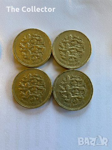 Стари монети 1 паунд, снимка 3 - Нумизматика и бонистика - 31190500