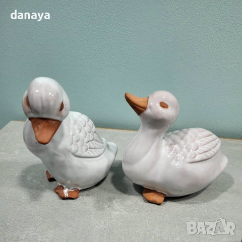 6540  Декоративни фигурки патета керамика ретро , снимка 5 - Други стоки за дома - 53999588