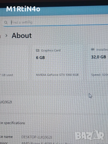 Nvidia GeForce GTX 1060 6gb , снимка 3 - Видеокарти - 54122305