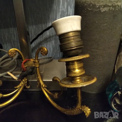 Стар бароков аплик от бронз  разпродажба , снимка 3 - Лампи за стена - 40198148