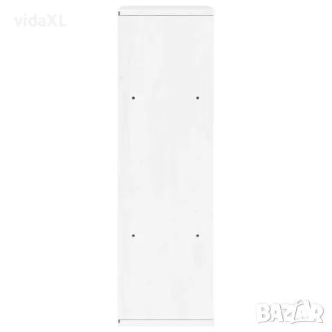 vidaXL Страничен шкаф ODDA White 40x24x79 cm Масивна дървесина Бор, снимка 7 - Бюфети - 56147521