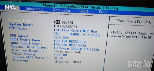 Toshiba P300-1BB, снимка 4 - Лаптопи за дома - 39231400