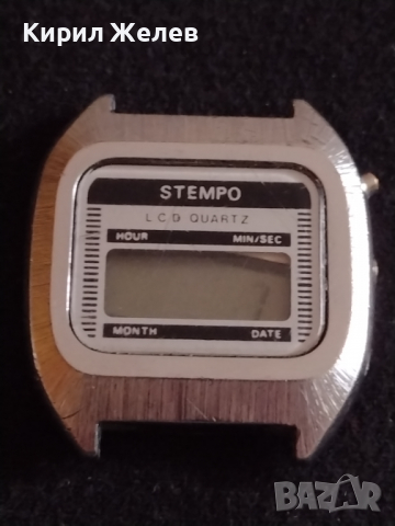 Рядък модел електронен часовник STEMPO MUNCHEN LCD QUARTZ перфектен за колекционери - 26859