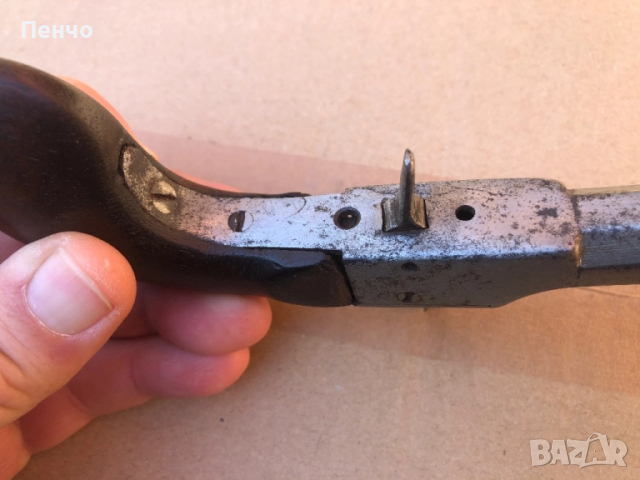 старинен капсулен пистолет, снимка 9 - Антикварни и старинни предмети - 40373642