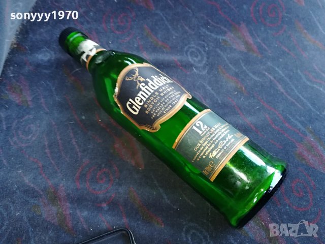 GLENFIDDICH 12 YEARS OLD ЗЕЛЕНО С КОРКОВА ТАПА L1702231832, снимка 3 - Колекции - 39710791