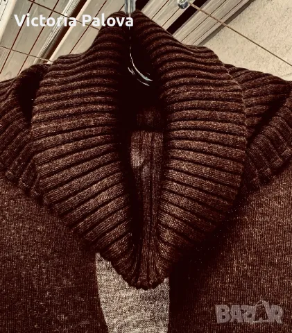 Рокля 100% фин меринос Италия PEACOCK BLUE, снимка 4 - Рокли - 47392990