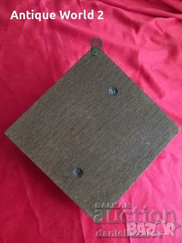 Стара Релефна Икона Дева Мария ,Дърво и Метал, снимка 4 - Антикварни и старинни предмети - 53244875