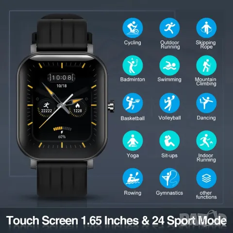 Смарт часовик, снимка 5 - Смарт гривни - 50227253