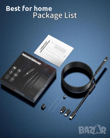 Ендоскопска инспекционна камера Hopefox със светлина, снимка 7 - Друга електроника - 53095652