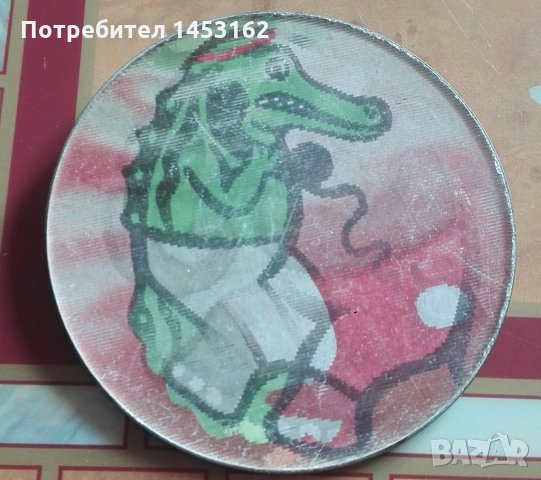 Рядка руска преливаща значка с крокодила Гена и слон, снимка 1 - Колекции - 30712530
