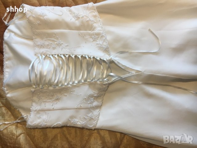 Булчинска рокля размер L, снимка 6 - Сватбени рокли - 29281847