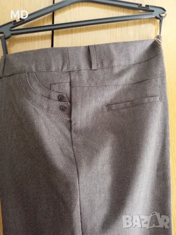 Кафяв пепитен панталон , снимка 2 - Панталони - 50350179