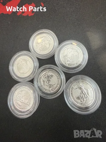 Сребърни инвестиционни монети Британия 1/10oz, снимка 2 - Нумизматика и бонистика - 56125316