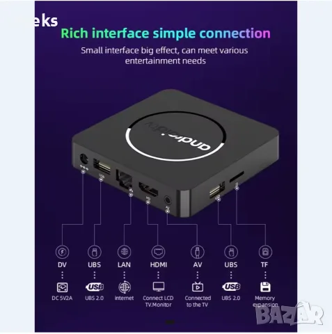 Smart TV Box Android 13 2 GB RAM 16 GB ROM, снимка 2 - Плейъри, домашно кино, прожектори - 56199812