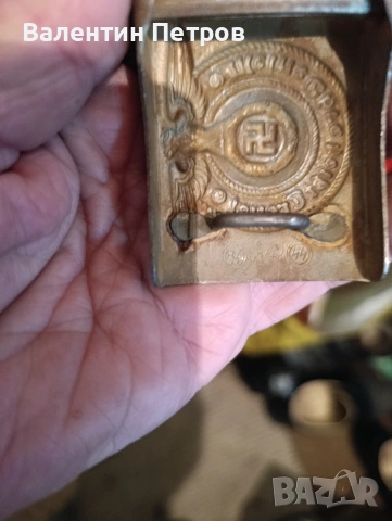 немска военна тока,катарама, снимка 2 - Антикварни и старинни предмети - 54325079