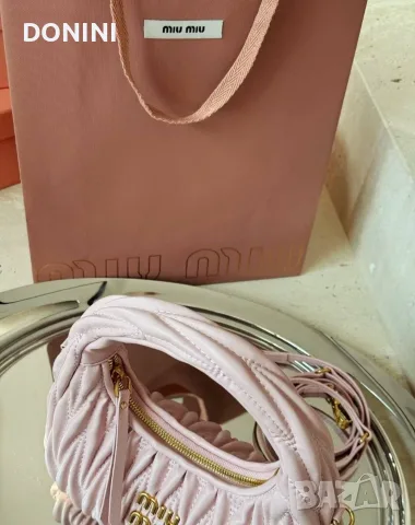 Miu Miu Belair Дамска чанта, кожа , снимка 5 - Чанти - 56003153