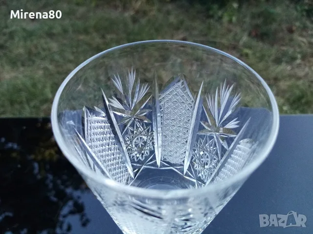 * Ропотамо * - 5 кристални чащи за вино / ракия , снимка 5 - Чаши - 56339818