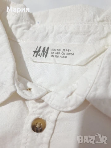 Риза на H&M 7-8 г - 7 лв, снимка 6 - Детски ризи - 50931710