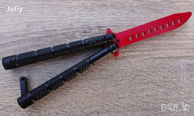Тренировъчен нож пеперуда - нов модел, снимка 6 - Ножове - 35516098