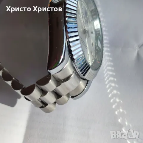 Новогодишна промоция!Мъжки механичен луксозен часовник Rolex DAY-DATE Oyster Perpetual , снимка 10 - Мъжки - 47445706
