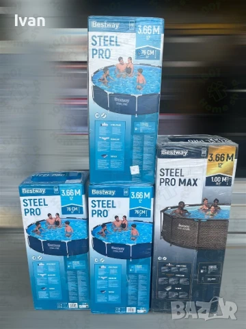 Басейн с метална рамка BESTWAY 366см