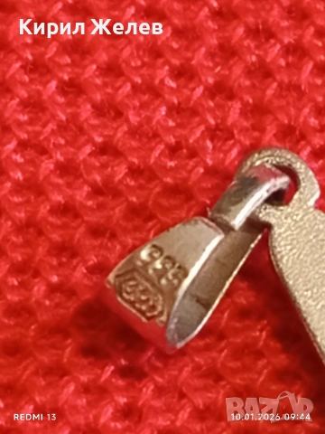 Сребърна висулка кръст елегантен стилен дизайн много красив 52372, снимка 9 - Колиета, медальони, синджири - 53051127