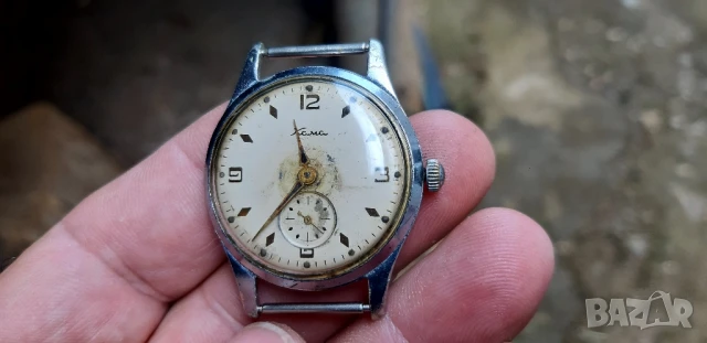 Стар Руски механичен часовник Кама, снимка 4 - Антикварни и старинни предмети - 51281142