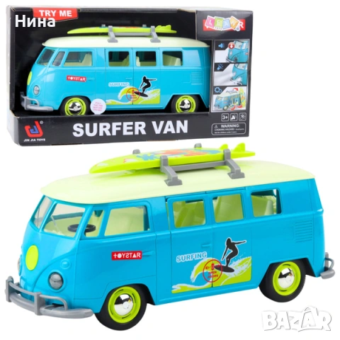 Ван Surfer Van, със звукови и светлинни ефекти и отварящи се врати 