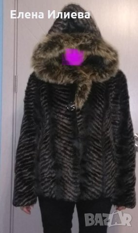 Дамско палто от изкуствена кожа 46 р-р, снимка 2 - Палта, манта - 34948529