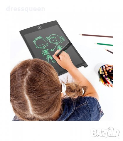 3077 Детски LCD таблет за рисуване, 12 инча, С писалка, снимка 1 - Рисуване и оцветяване - 34251306