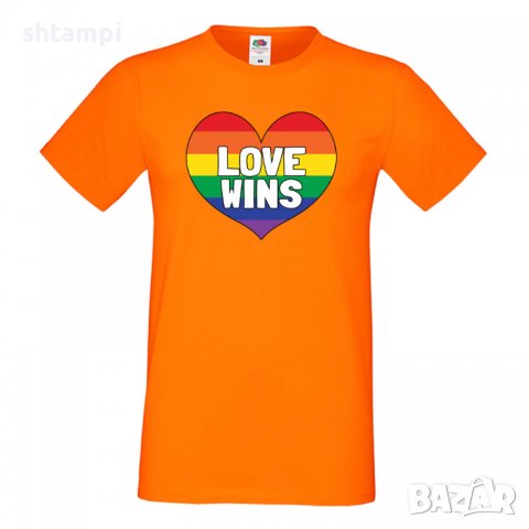 Мъжка тениска Love Wins multicolor Прайд,Празник.Повод,Изненада, снимка 8 - Тениски - 37103331