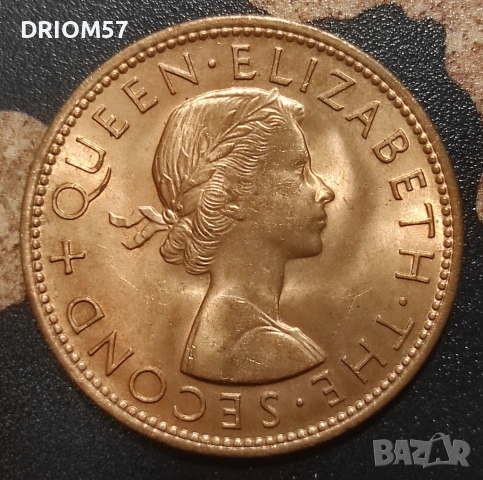 Монета Нова Зеландия(UNC) - 1 бр. [1964], снимка 2 - Нумизматика и бонистика - 53335587