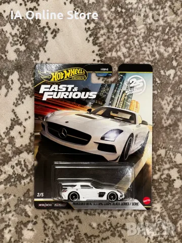 Hot Wheels Premium Fast & Furious Mercedes-Benz SLS AMG Coupe Black Series