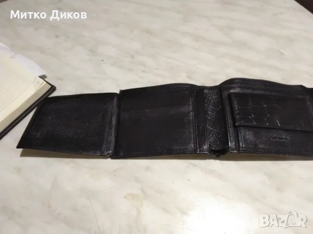 Марков портфейл Bond ръчна изработка естествена кожа 125х95мм, снимка 7 - Портфейли, портмонета - 48595806