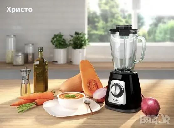 Блендер Moulinex Blendforce Glass LM430810, 800W, стъклена кана 1.75L, 2 скорости + Pulse, снимка 2 - Блендери - 56165324