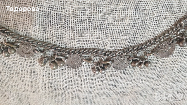 Масивно старинно колие,ръчно инкрустирано, снимка 7 - Антикварни и старинни предмети - 54008114