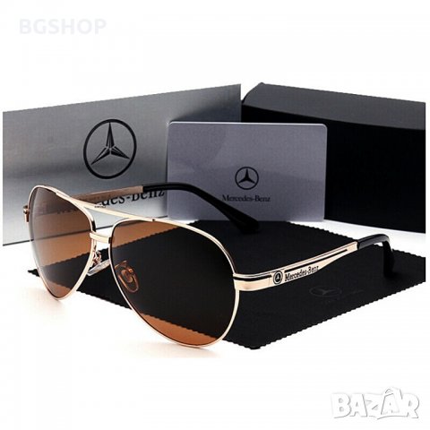 Слънчеви очила - Mercedes Benz - Gold, снимка 1 - Слънчеви и диоптрични очила - 29624791