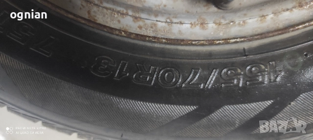 Зимни гуми 155/70R13 с джанти, снимка 5 - Гуми и джанти - 52410353