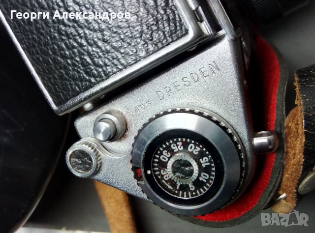 Стар ЛЕНТОВ ФОТОАПАРАТ Exa Ia Ihagee Dresden ГДР КРАСОТА !, снимка 6 - Антикварни и старинни предмети - 54223060